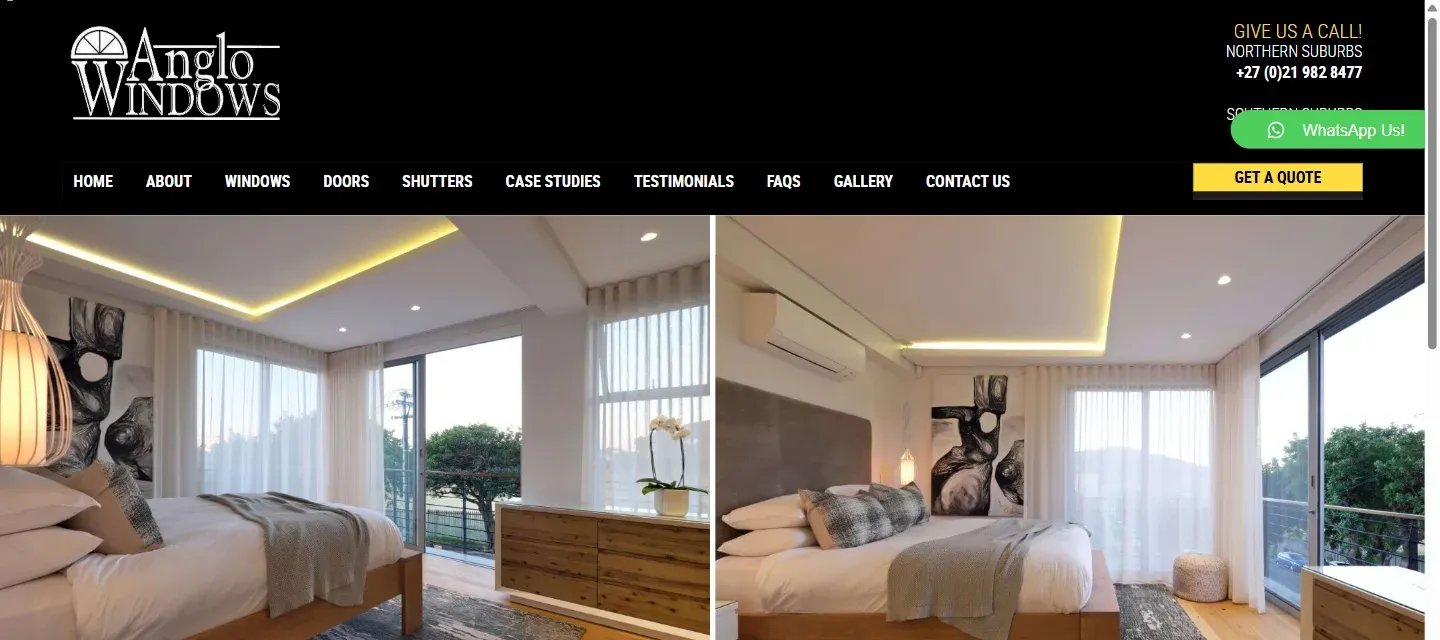 Anglo Windows website