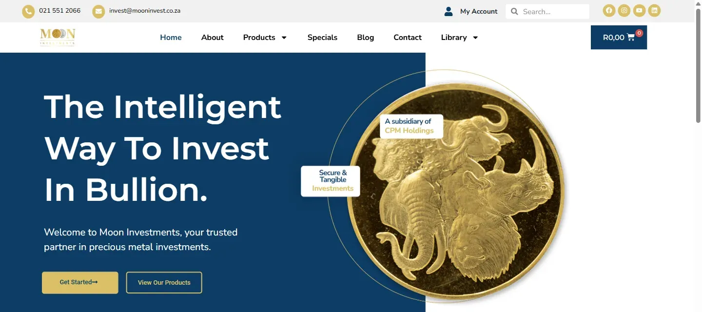 Moon Investments website