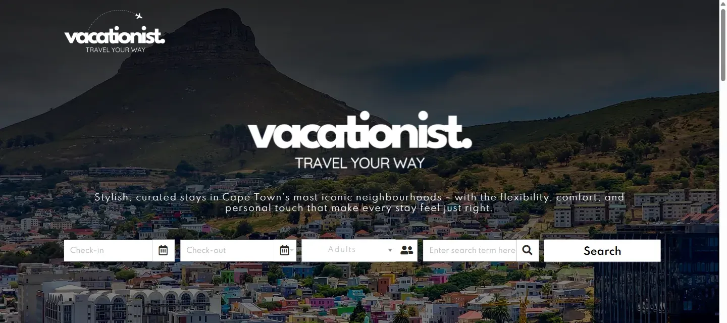 Vacationist website
